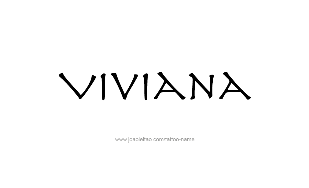 Tattoo Design  Name Viviana  