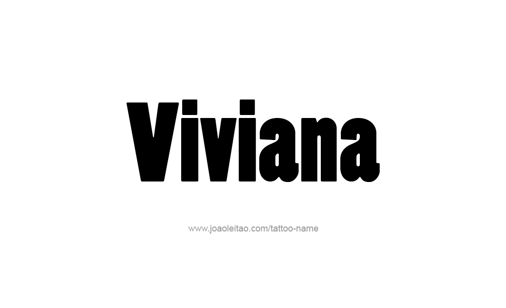 Tattoo Design  Name Viviana  