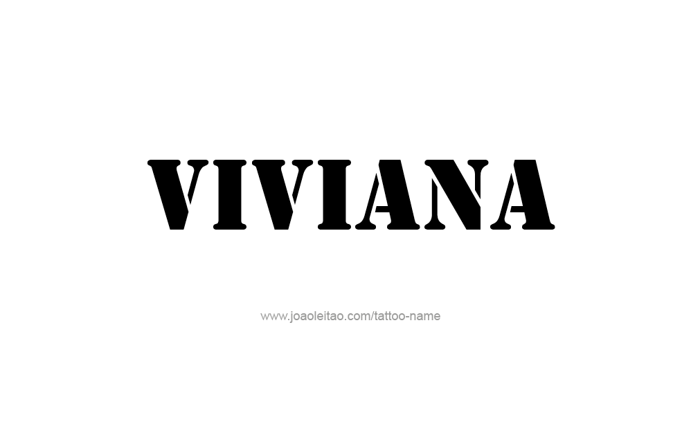 Tattoo Design  Name Viviana  