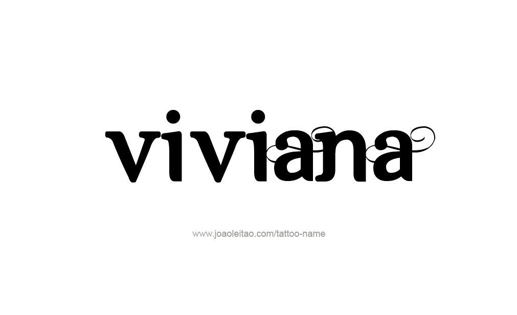 Tattoo Design  Name Viviana  