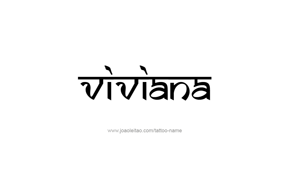 Tattoo Design  Name Viviana  