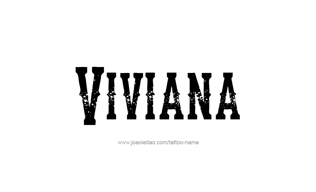 Tattoo Design  Name Viviana  