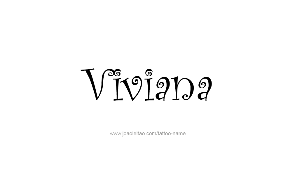 Tattoo Design  Name Viviana  