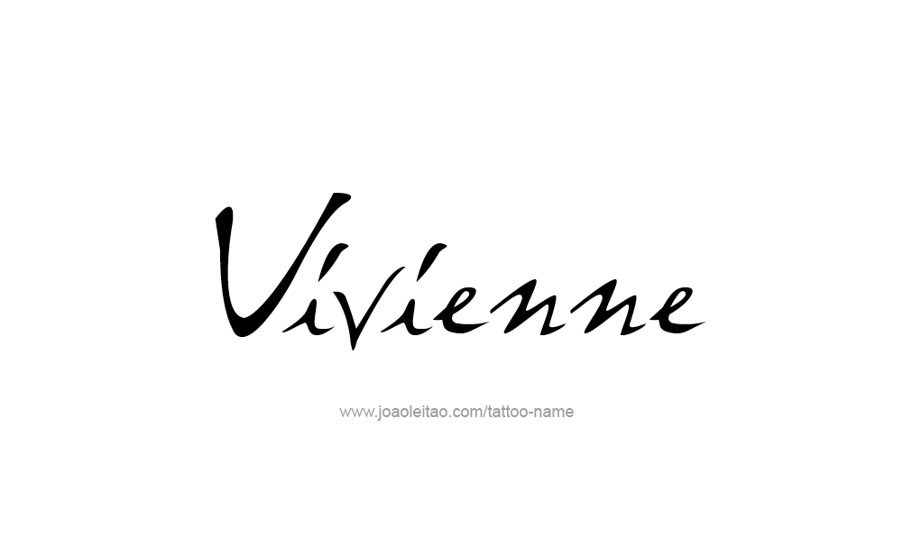 Tattoo Design  Name Vivienne  