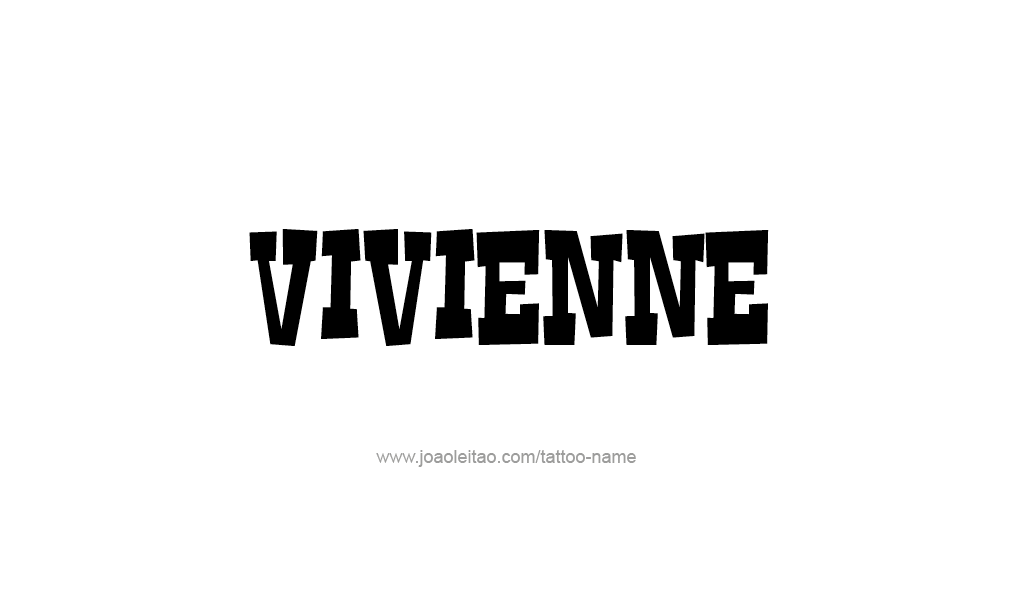 Tattoo Design  Name Vivienne  