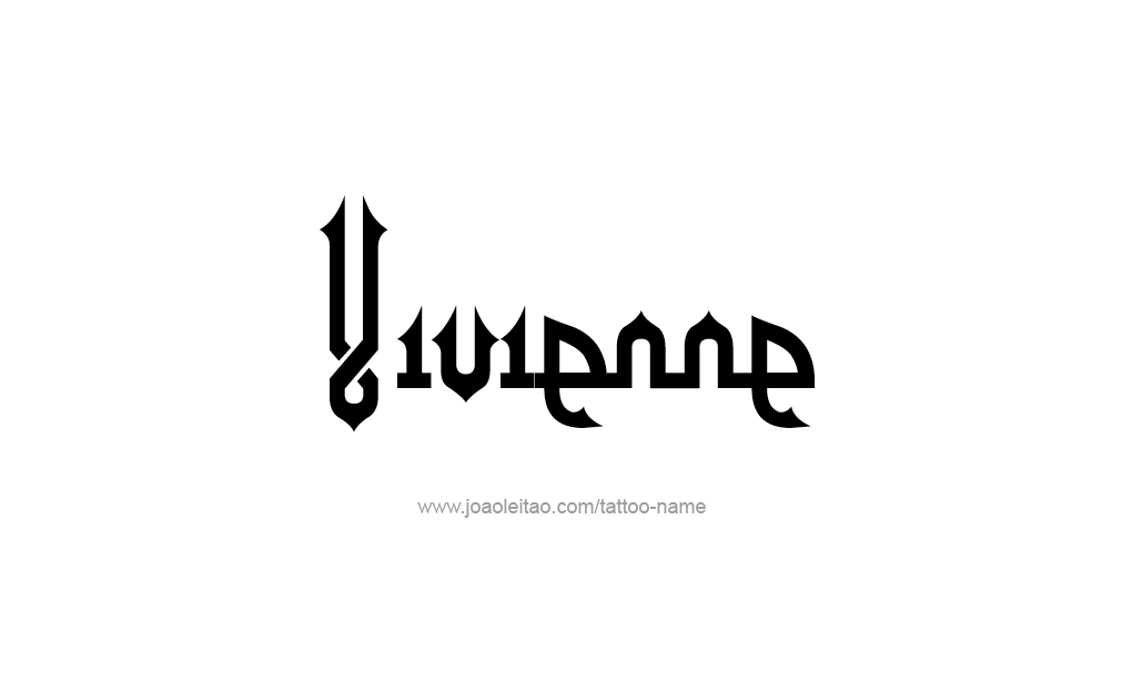 Tattoo Design  Name Vivienne  