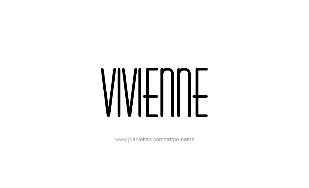 Tattoo Design  Name Vivienne  