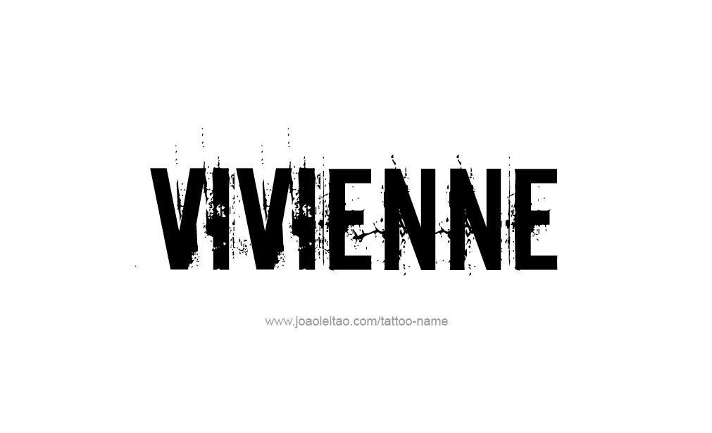 Tattoo Design  Name Vivienne  