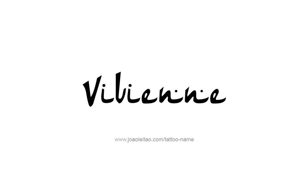 Tattoo Design  Name Vivienne  