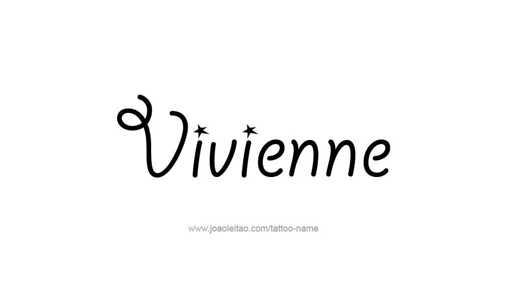 Tattoo Design  Name Vivienne  