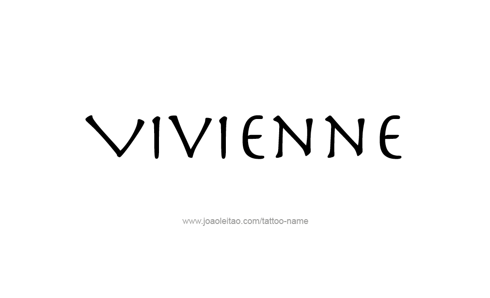 Tattoo Design  Name Vivienne  