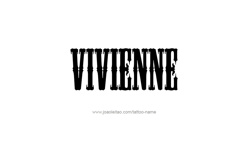 Tattoo Design  Name Vivienne  