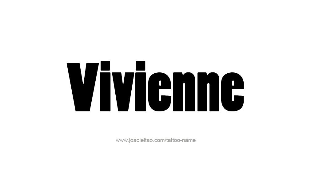 Tattoo Design  Name Vivienne  