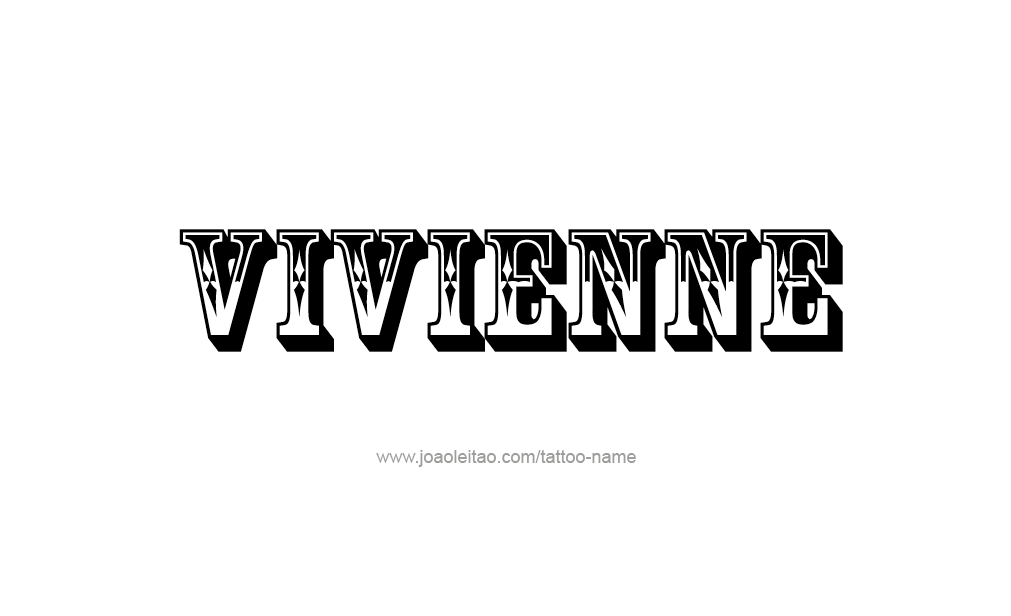 Tattoo Design  Name Vivienne  