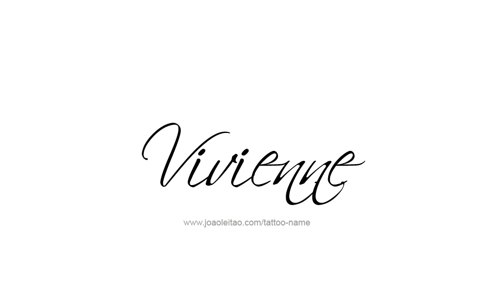 Tattoo Design  Name Vivienne  