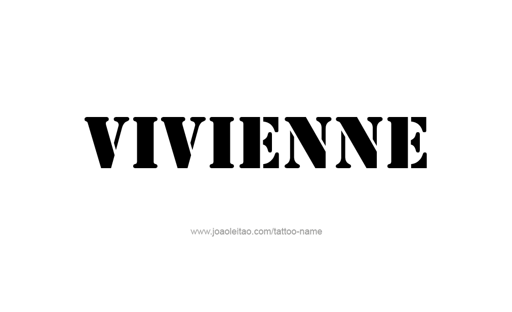 Tattoo Design  Name Vivienne  