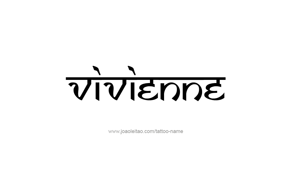 Tattoo Design  Name Vivienne  