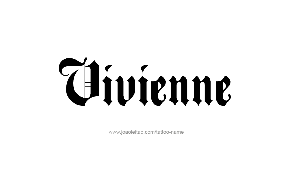 Tattoo Design  Name Vivienne  