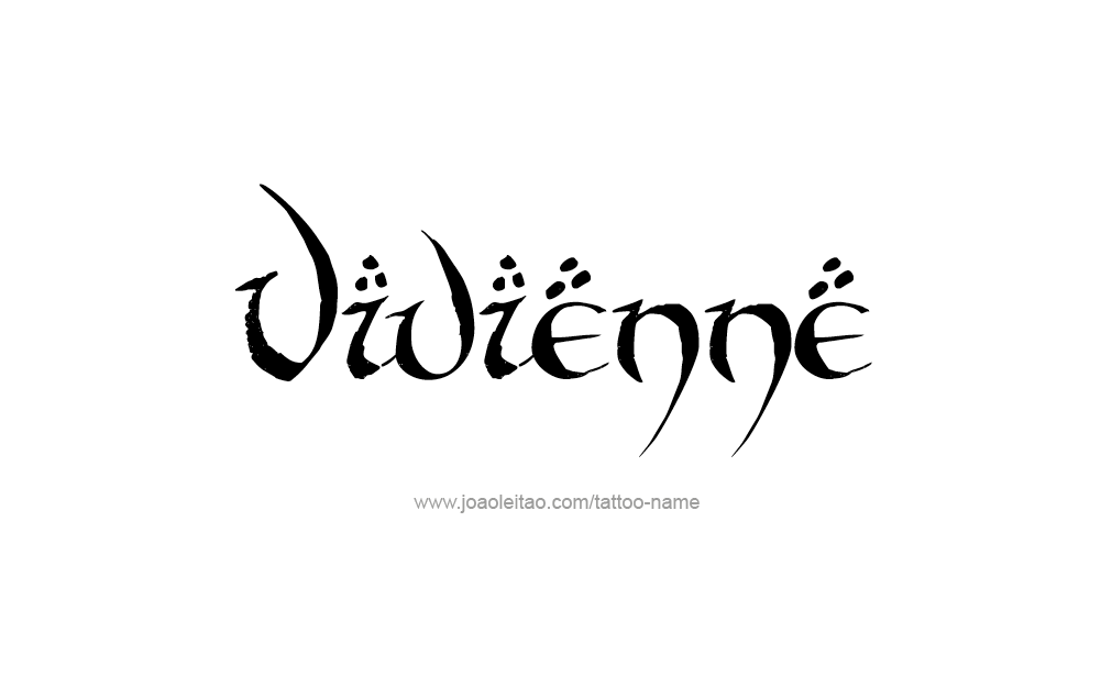 Tattoo Design  Name Vivienne  