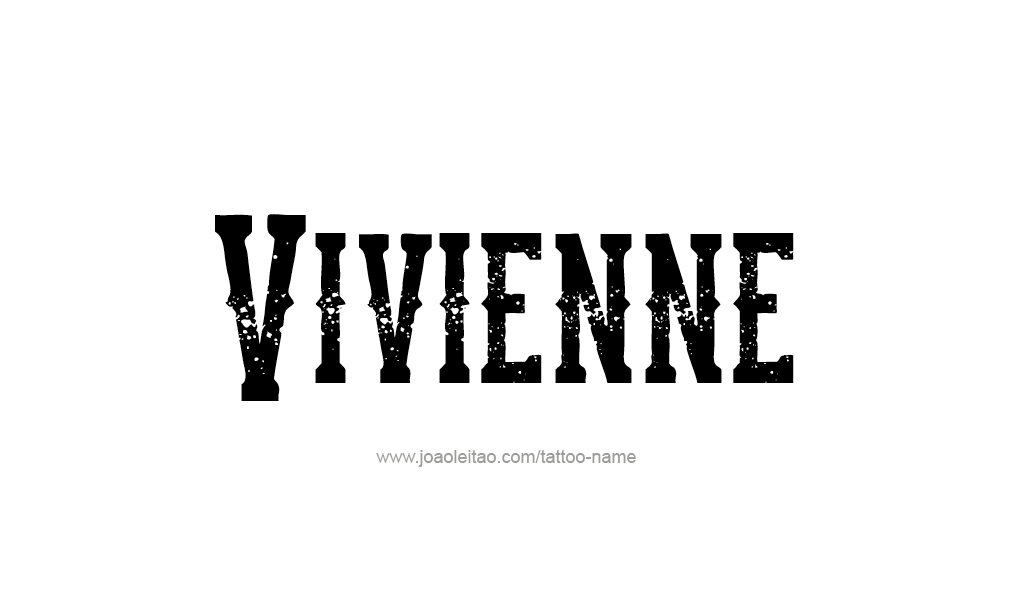 Tattoo Design  Name Vivienne  