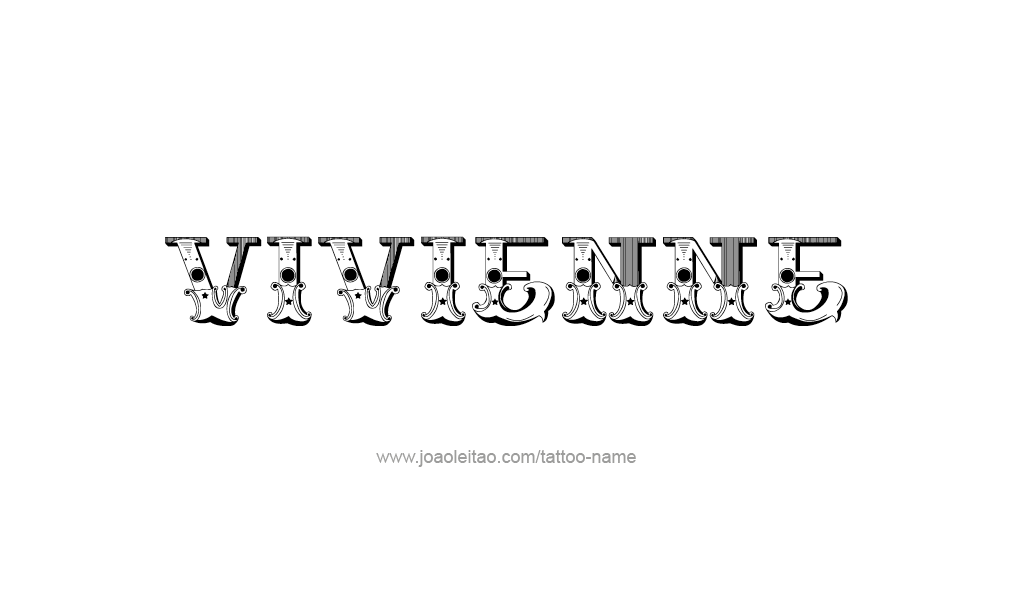 Tattoo Design  Name Vivienne  