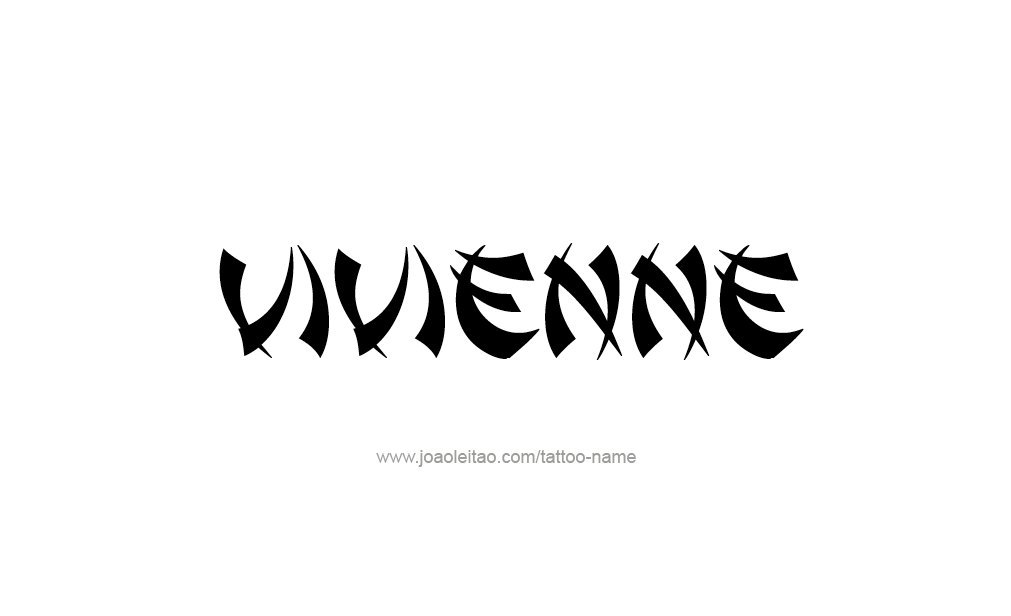Tattoo Design  Name Vivienne