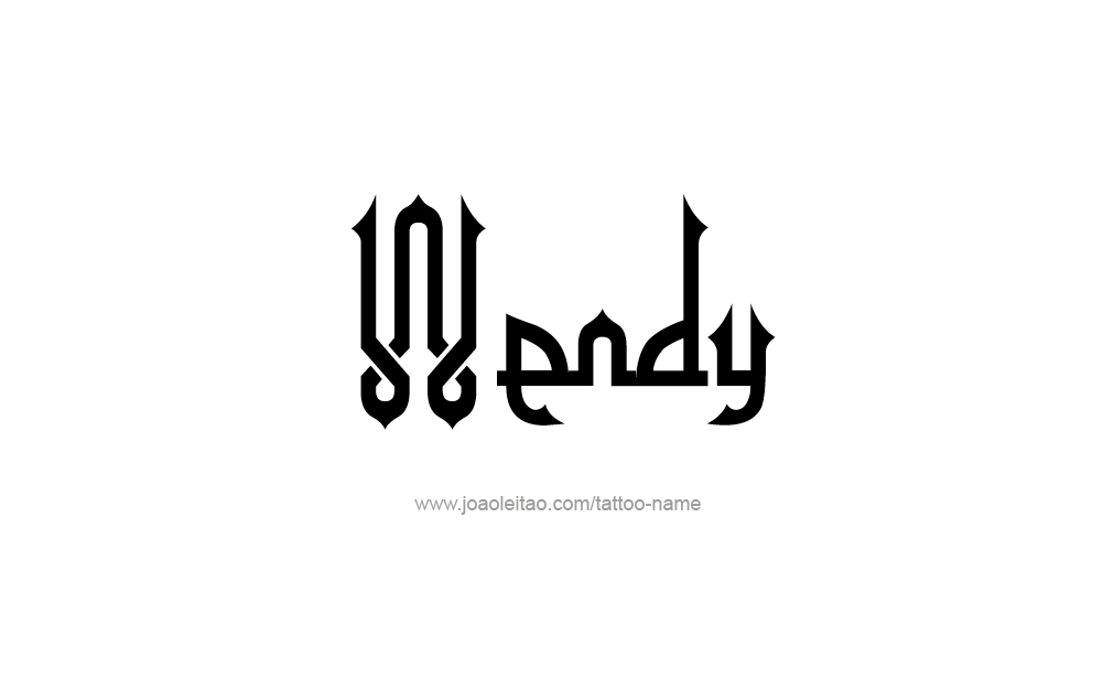 Tattoo Design  Name Wendy  