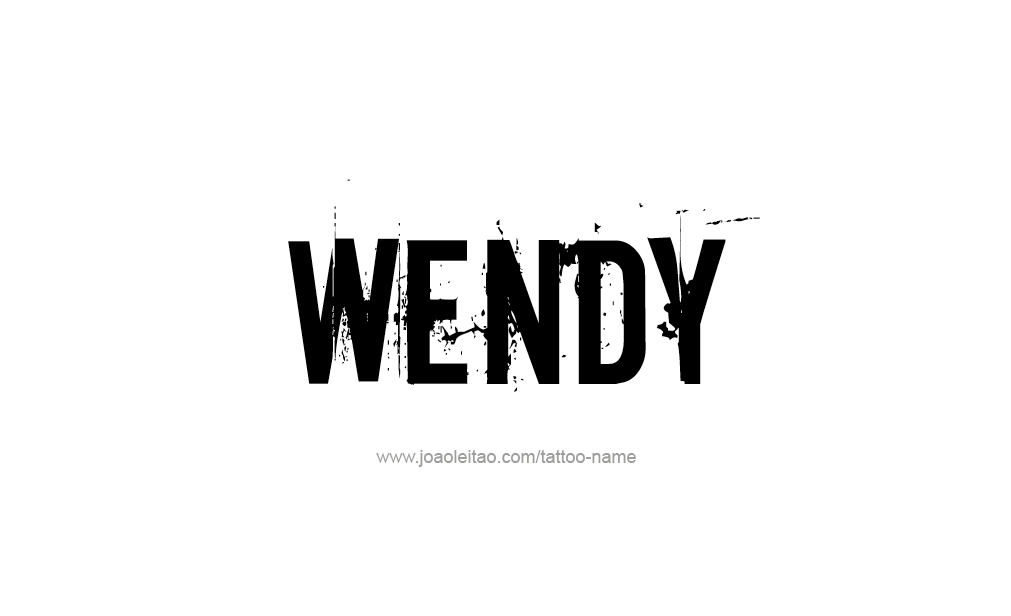 Tattoo Design  Name Wendy  