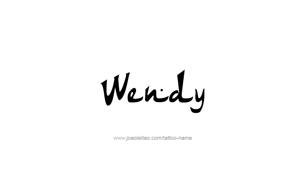 Tattoo Design  Name Wendy  