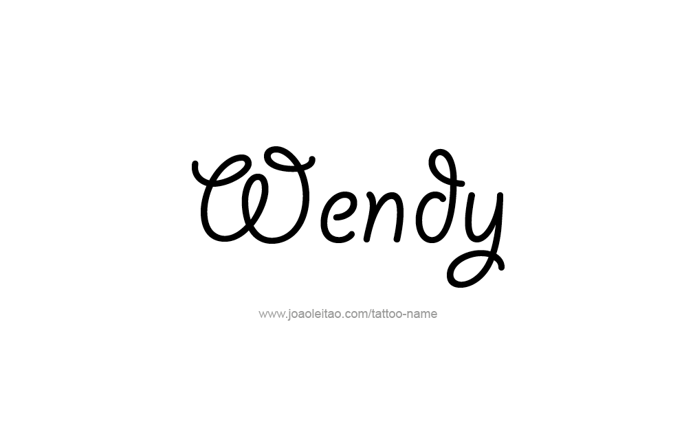 Tattoo Design  Name Wendy  