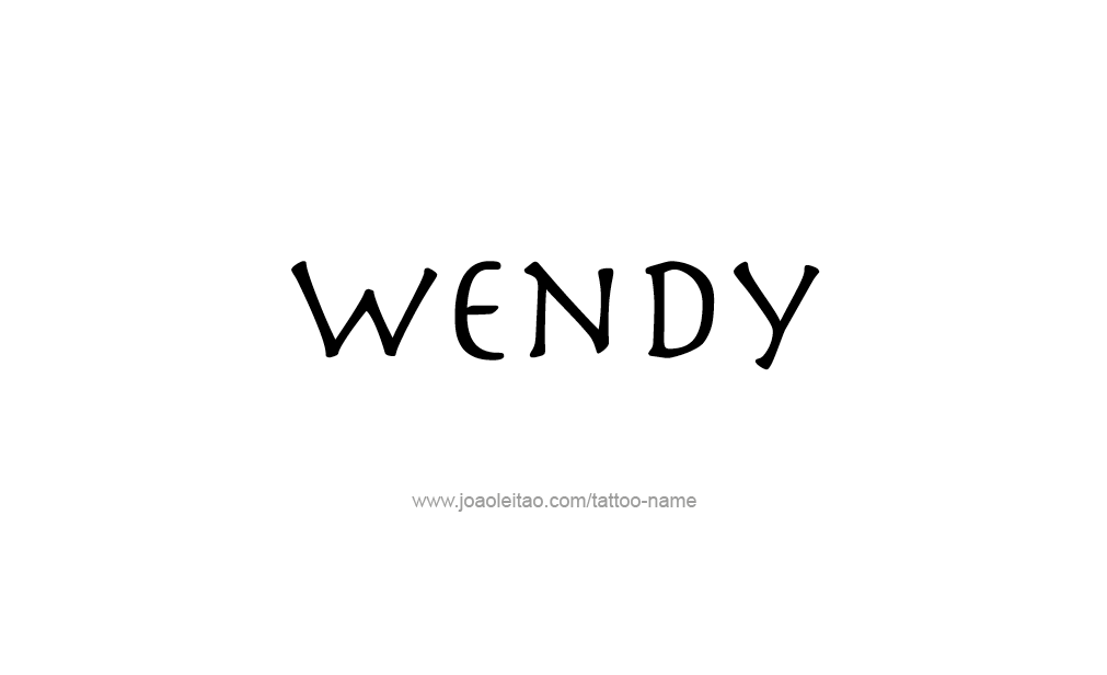 Tattoo Design  Name Wendy  
