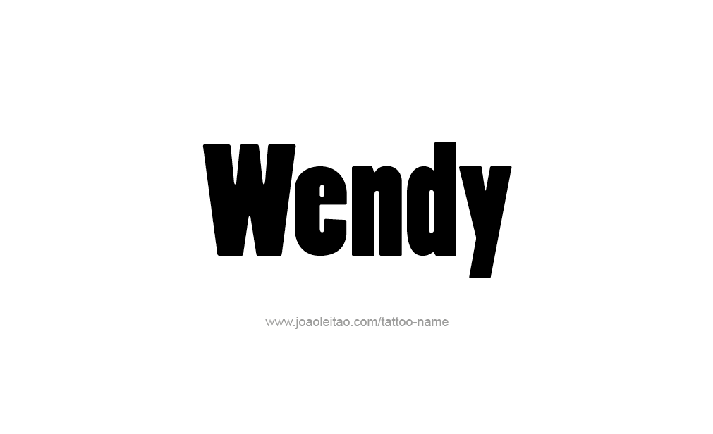 Tattoo Design  Name Wendy  