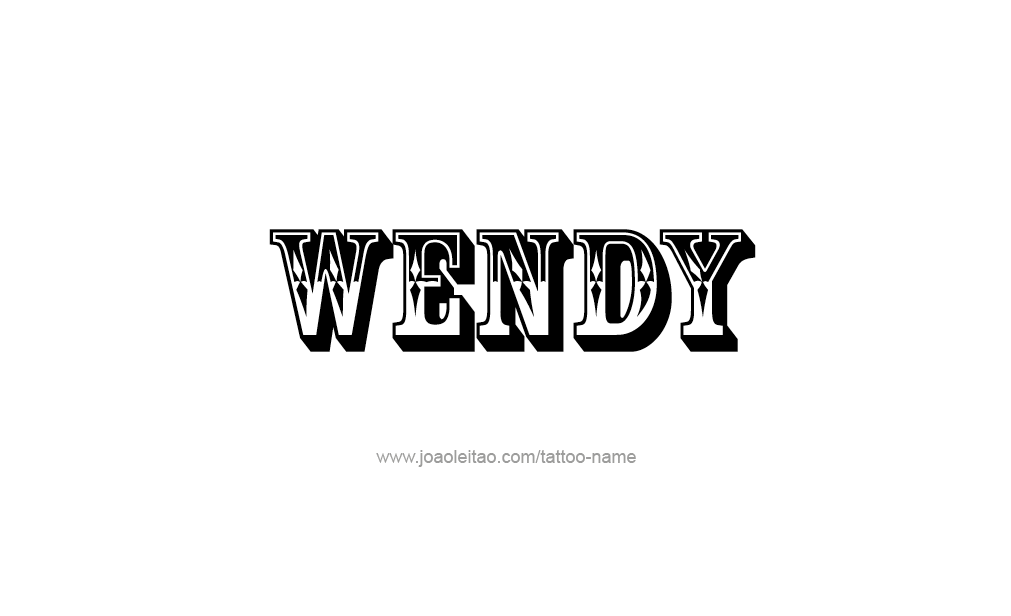 Tattoo Design  Name Wendy  