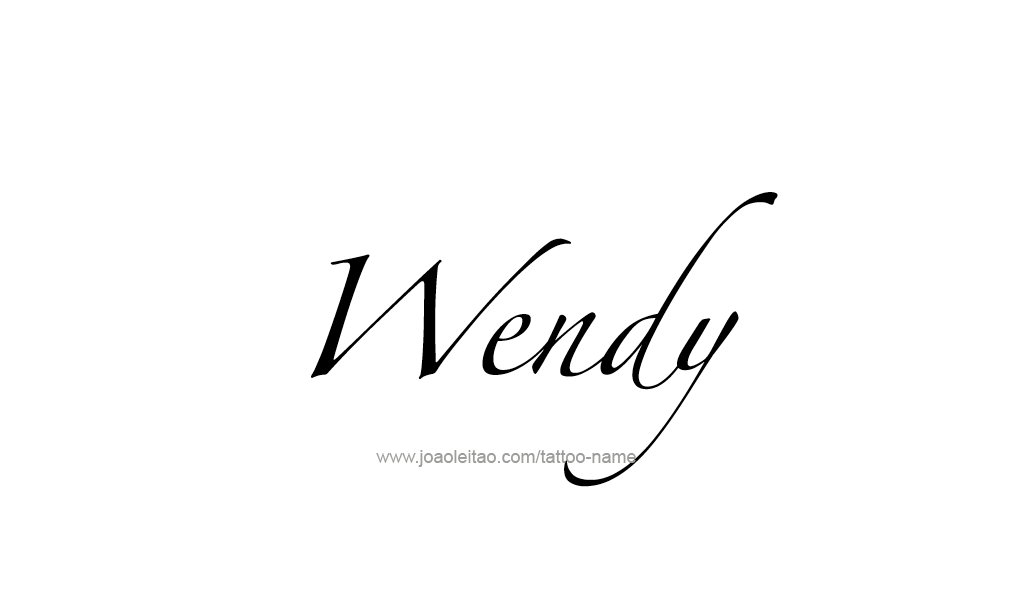 Tattoo Design  Name Wendy  