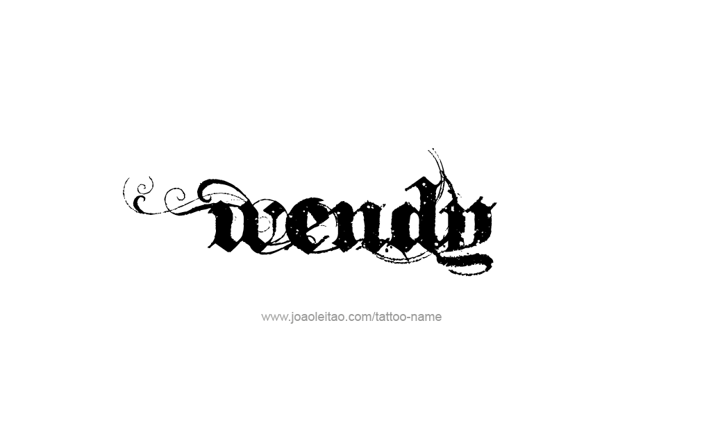 Tattoo Design  Name Wendy  