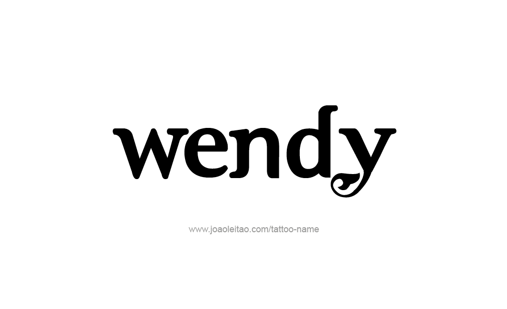 Tattoo Design  Name Wendy  