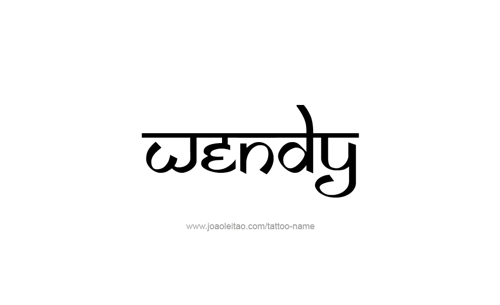 Tattoo Design  Name Wendy  