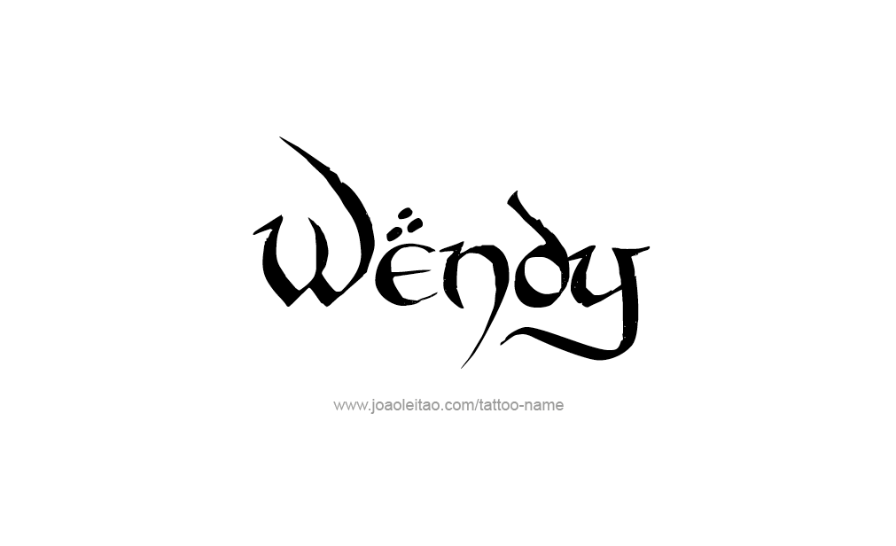 Tattoo Design  Name Wendy  