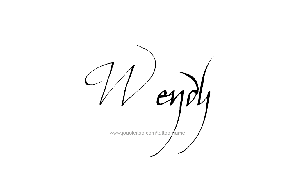 Tattoo Design  Name Wendy  