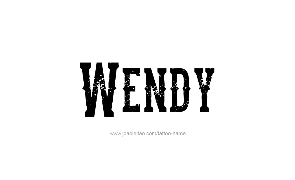 Tattoo Design  Name Wendy  