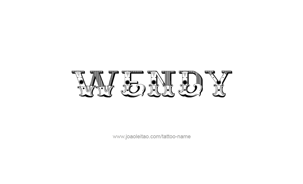 Tattoo Design  Name Wendy  