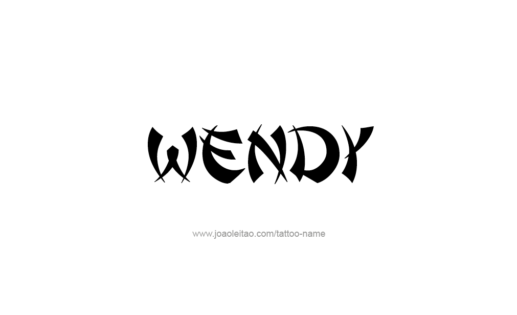Tattoo Design  Name Wendy