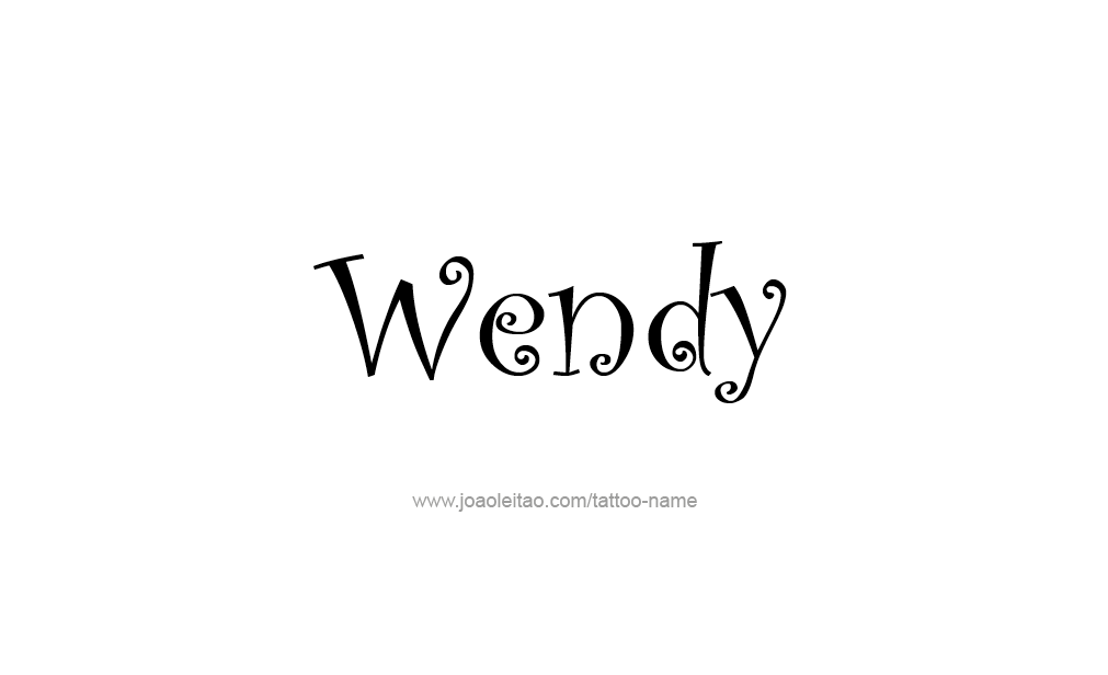 Tattoo Design  Name Wendy  