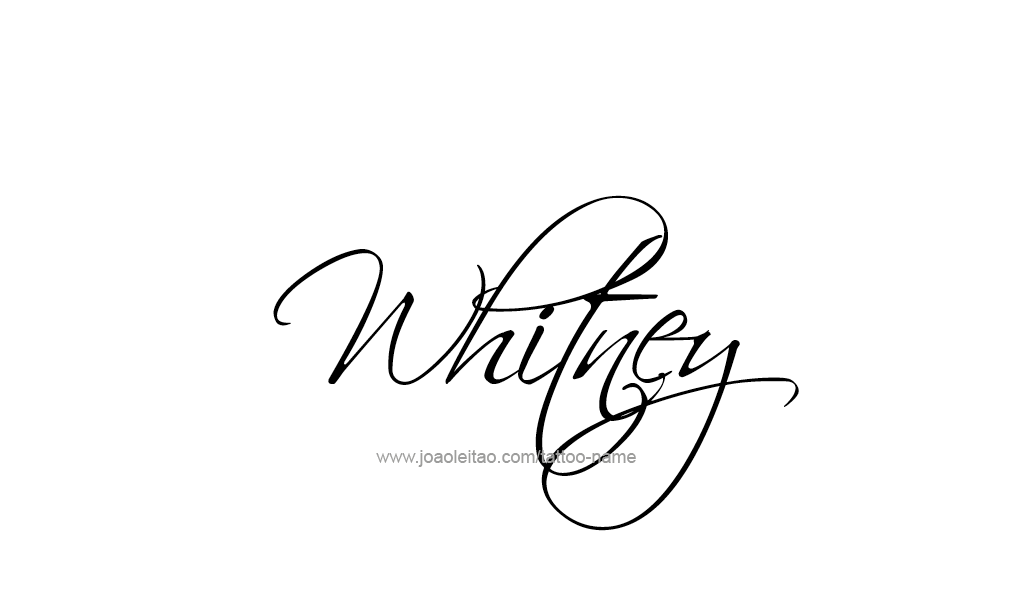Tattoo Design  Name Whitney  