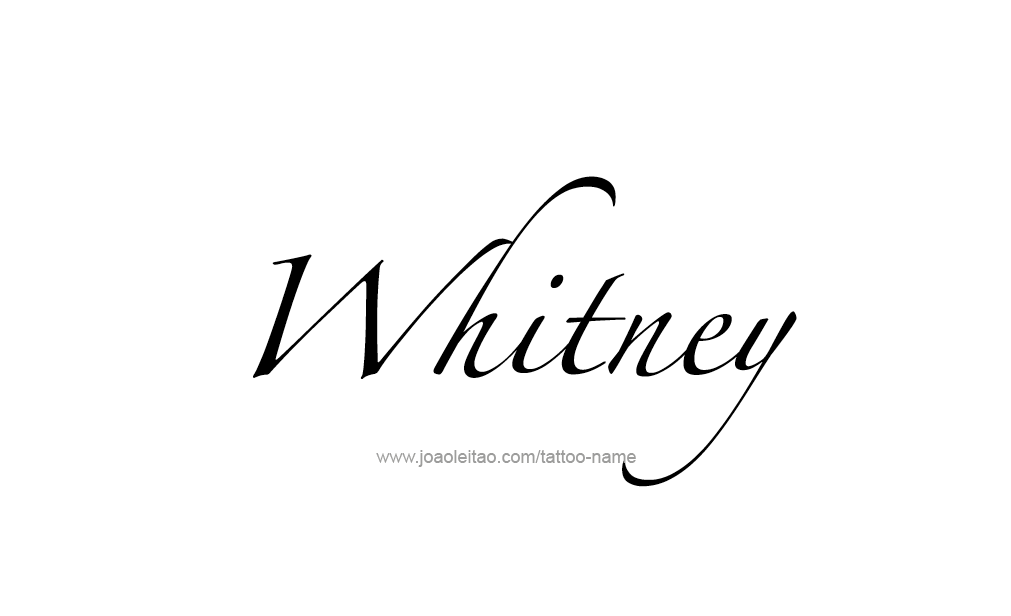 Tattoo Design  Name Whitney  