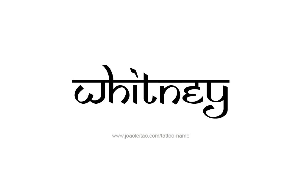 Tattoo Design  Name Whitney  