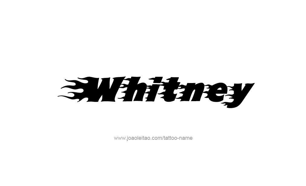 Tattoo Design  Name Whitney  