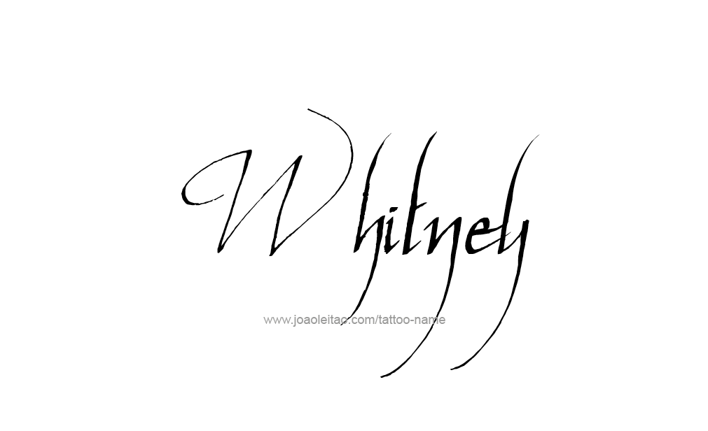 Tattoo Design  Name Whitney  