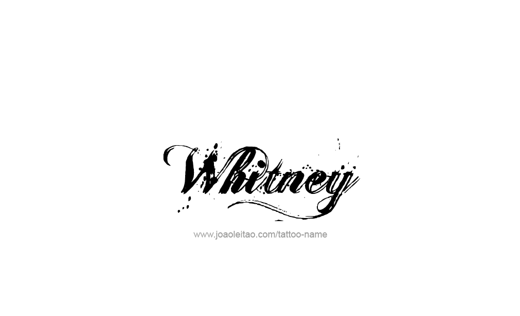 Tattoo Design  Name Whitney  