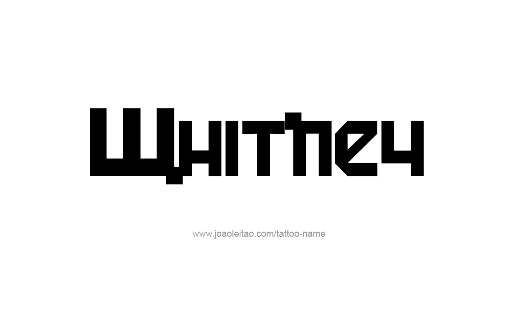 Tattoo Design  Name Whitney  